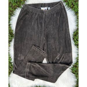 90s C.A Sport Velvet Sweatpants - Vintage Velour Pants - 90s Trackpants